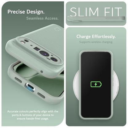 TUDIA MergeGrip [Military Grade] Cases for Google Pixel 10 Pro XL (2025), [Drop Tested] Dual-Layer Shockproof Rugged Slim Anti-Slip Heavy Duty Protective Phone Case Pixel Pro 10 XL Cover – Green Lily - color: Green Lily, size: Pixel 10 Pro XL