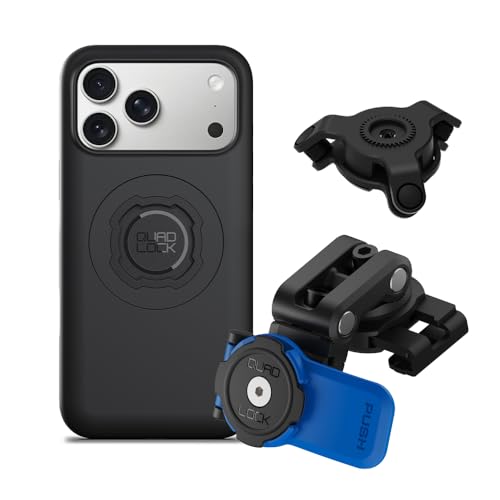Quad Lock Brake Reservoir Motorcycle Phone Mount with Vibration Dampener and MAG Phone Case for iPhone 17 Pro Max - size: iPhone 17 Pro Max
