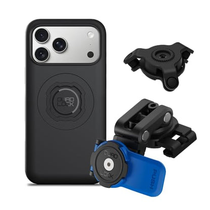Quad Lock Brake Reservoir Motorcycle Phone Mount with Vibration Dampener and MAG Phone Case for iPhone 17 Pro Max - size: iPhone 17 Pro Max