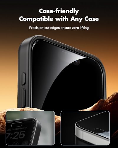UNBREAKcable Privacy Screen Protector for iPhone 16 Plus, 2-Pack - size: iPhone 16 Plus