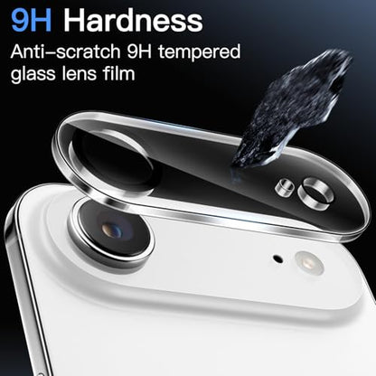 JETech Camera Lens Protector for iPhone Air, Clear, 3-Pack | 9H Tempered Glass, HD Clear, Anti-Scratch Protection, Night Shot Compatible, Case-Friendly - size: iPhone Air