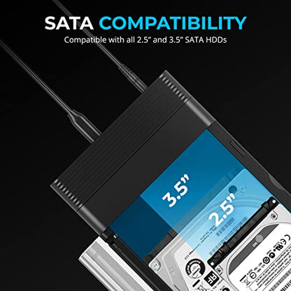 SABRENT Lay Flat NVMe & SATA HDD/SSD Dock, USB-C 10Gbps (DS-UFNC) - size: USB-C Docking Station - Tool-Free