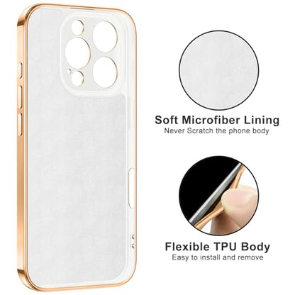 Dinick White for iPhone 16 Pro Case with Ring Holder Kickstand - color: White, size: 6.3'' iPhone 16 Pro