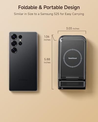 Charging Station for Samsung Phone, Watch & Buds, Not for Watch 9/Ultra 2 - color: Black