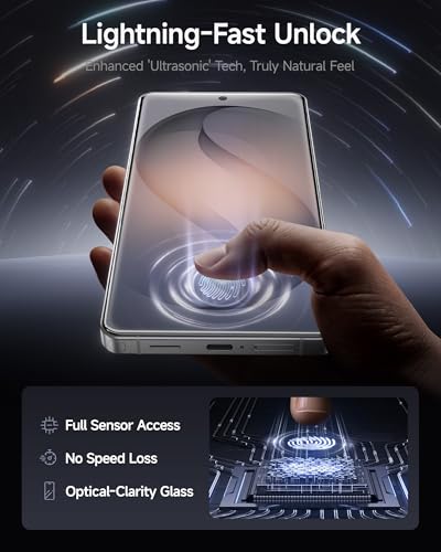 SMARTDEVIL 3 Pack for Samsung Galaxy S26 Screen Protector | Finger Print Reader Compatible, Fast & Easy Installation, Clear 9H Tempered Glass Film, Alignment Frame Dust-Free Bubble-Free - size: For Samsung Galaxy S26