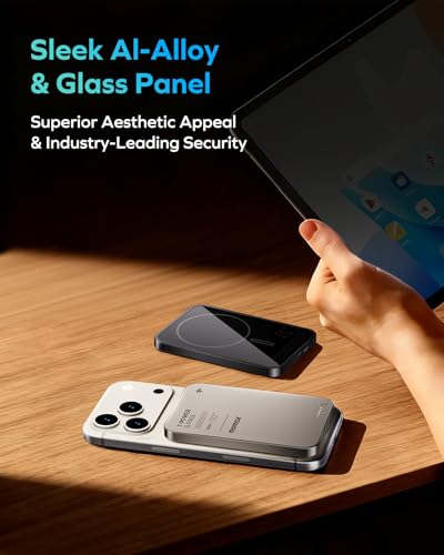 MOMAX (2026 NEW) Q.Pass Magnetic Power Bank, Qi2 Certified 15W Slim Power Bank Fast Charging, 5000mAh for Magsafe Portable Charger for iPhone Air Battery Pack/17/Pro/Max/16/15/14/13/12 (No Lightning)