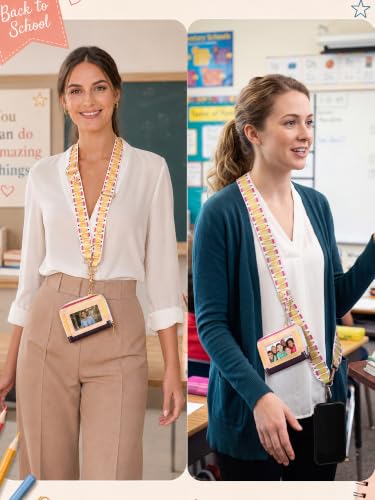 Woanger Teacher Phone Crossbody Lanyard with Wallet Pouch, Adjustable Clip Cell Phone Lanyard Back to School Teacher Gift - style: Pencil
