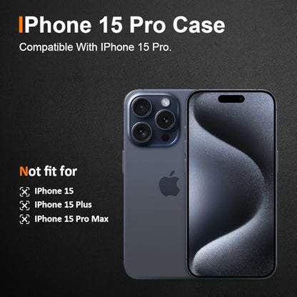 Silicone Clear iPhone 15 Pro Case,Ultra Thin with Comfort Grip | Soft Slim-Fit TPU iPhone 15 Pro Phone Cover,Non-Slip,Shockproof Protection,Scrath-Resistant - size: iPhone 15 Pro case