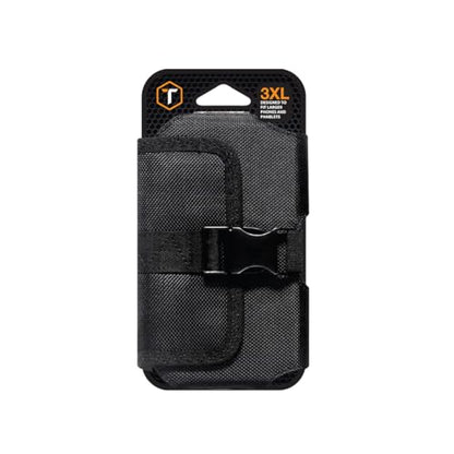 3XL Belt Clip Phone Holster with Magnetic Closure | Rugged ballistic nylon holster with 360° rotating clip for iPhone 17 Pro Max and extra-large smartphones