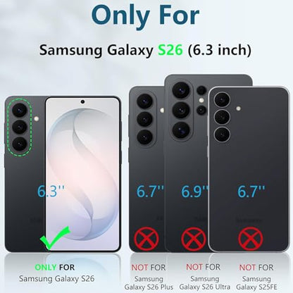 Battery Case for Galaxy S26, [10000mAh] Slim Rechargeable Smart Extended Charging Case Compatible with Galaxy S26 (6.3 inch) Backup Power Battery Pack Charger Cover-Black - size: Galaxy S26