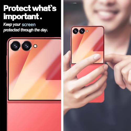 for Samsung Galaxy Z Flip 7 Screen Protector [3-Pack],Samsung Flip7 Film Full Coverage Hydrogel Film for Inner Main and Outer Cover Screens, Anti-Bubble