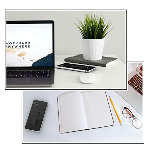 LOVEHANDLE Original Phone Grip - Black Strap, White Base