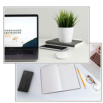 LOVEHANDLE Original Phone Grip - Black Strap, White Base