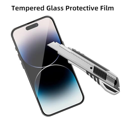 4 Pack Glass Screen Protector Compatible for iPhone 14 Pro 6.1 Inch - size: iPhone 14 Pro