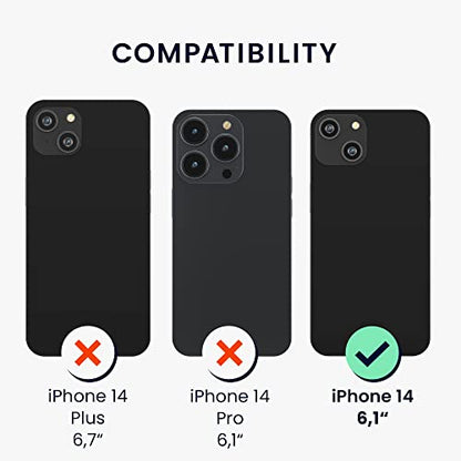 kwmobile Case Compatible with Apple iPhone 14 Case - Slim TPU Silicone Phone Cover - Soft Touch Finish - Lime Green - color: lime green, size: iPhone 14