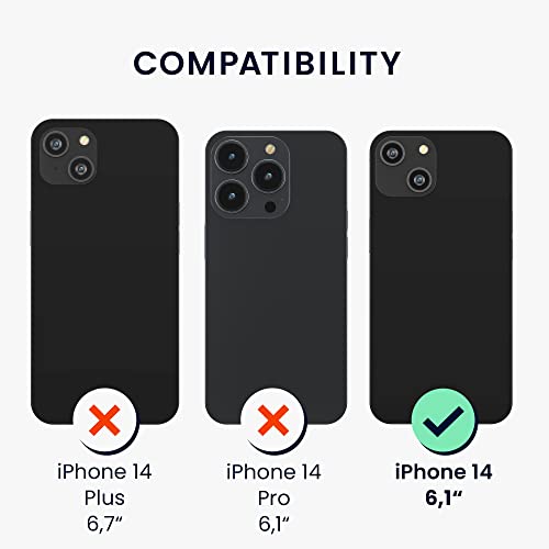 kwmobile Case Compatible with Apple iPhone 14 Case - Slim TPU Silicone Phone Cover - Soft Touch Finish - Radiant Yellow - color: Radiant Yellow, size: iPhone 14