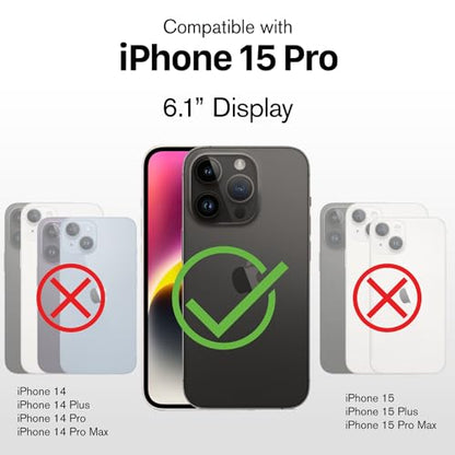 VENA for iPhone 15 Pro Tempered Glass Screen Protector - 3 Pack - color: Ultra Clear