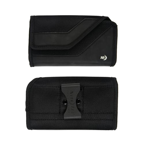 Nite Ize Clip Case Sideways Universal Rugged Holster - Belt Clip Phone Case for Easy Access - Heavy Duty & Protective - Multi-Purpose - Durable Design - Horizontal, XL | Easy Access - Heavy Duty & Protective - Multi-Purpose - Durable Design - Horizontal,