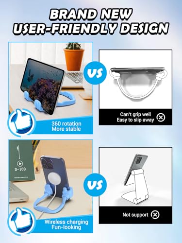 Stocking Stuffers for Teen Boys Girls Kids Christmas Thumbs Up Phone Holder - color: Macaron Blue