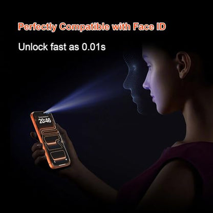 OneFish for iPhone 16 Pro Privacy Screen Protector - 4 Way 360 Anti Spy | Bubble Free , 9H Tempered Glass , Easy Installation with Auto Dust-Elimination , Scratch Resistant for 16 Pro , 2 Pack - size: iPhone 16 Pro