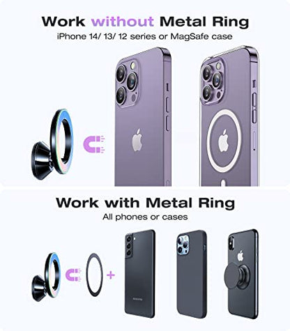 VICSEED Ultra Mini for MagSafe Car Mount Magnetic Phone Holder for Dash - color: Violet-blue Gradient