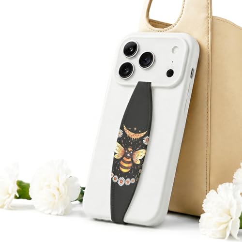 Switchbands Aesthetic Flower Phone Grip – Pack of 2, Reversible Floral Phone Strap, Arthritis Friendly, Anti-Theft, Wireless Charging Compatible, Universal Cell Phone Grip – Honey Bee in Flowers - color: Honey Bee & Honey Bee in Flowers, size: Pack of 2