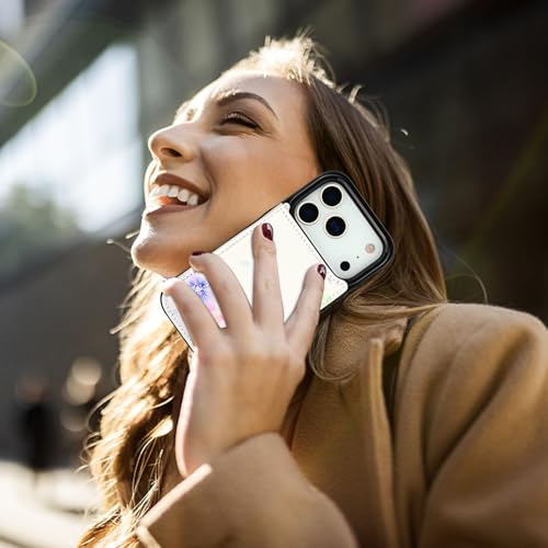 HAOPINSH Wallet Case with Card Holder for iPhone 17 Pro, Pale Flower Pattern Back Flip Folio PU Leather Kickstand Card Slots Case, Double Magnetic Clasp Shockproof 6.3" - color: Pale Flower