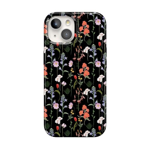 Casely iPhone 15 Plus Case | Secret Garden | Mixed Floral | Compatible with MagSafe | Classic Ultra Slim Design - color: Secret Garden | Mixed Floral