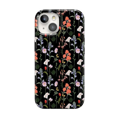 Casely iPhone 15 Plus Case | Secret Garden | Mixed Floral | Compatible with MagSafe | Classic Ultra Slim Design - color: Secret Garden | Mixed Floral
