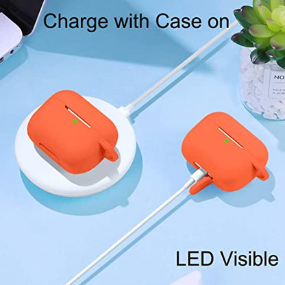 Lerobo for AirPods Pro 2nd/1st Case with Keychain, - color: Orange