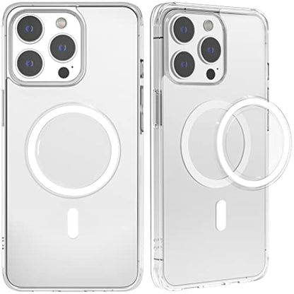 metisinno Magnetic Base Compatible with PopSocket Phone Grips and iPhone MagSafe Cases, Clear and White - color: Clear