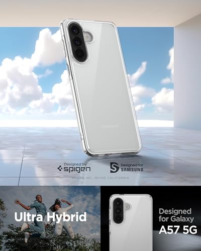 Spigen for Galaxy A57 5G Case, Ultra Hybrid [Anti-Yellowing] - Crystal Clear - color: Crystal Clear, size: Galaxy A57 5G
