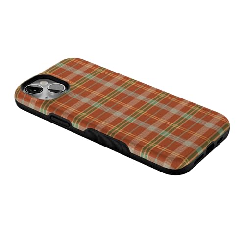 Casely iPhone 14 Plus Case | Spiced Chai | Fall Plaid | Bold Protective Design | MagSafe Compatible Design - color: Spiced Chai | Fall Plaid, size: Iphone 14 Plus