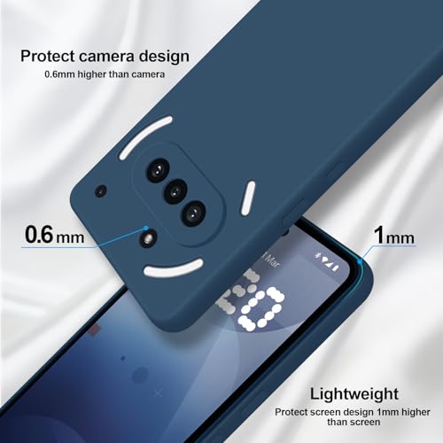 GiiYoon Silicone Case for Nothing Phone 3a, Blue - color: Blue, size: Nothing Phone 3a