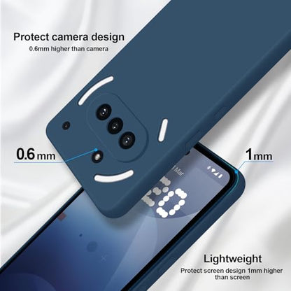 GiiYoon Silicone Case for Nothing Phone 3a, Blue - color: Blue, size: Nothing Phone 3a