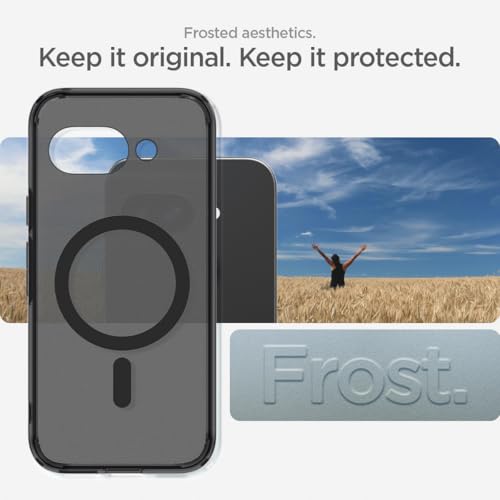 Spigen Ultra Hybrid MagFit for Pixel 9a Case, Frost Black - color: Mag Frost Black, size: Pixel 9a