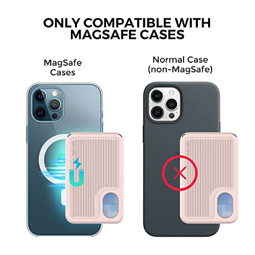 AHASTYLE Card Holder for Back of All iPhone Series - color: B- Pink