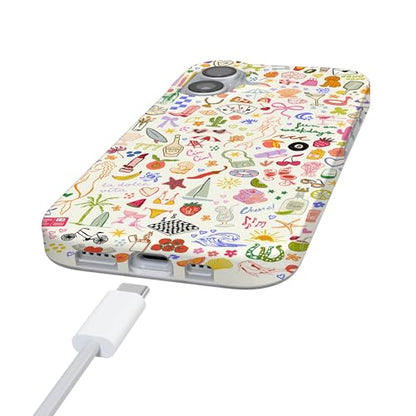 Casely iPhone 17 Case | All the Fun Things | Fun on Weekdays | Compatible with MagSafe | Classic Ultra Slim Design - color: All the Fun Things | Fun on Weekdays