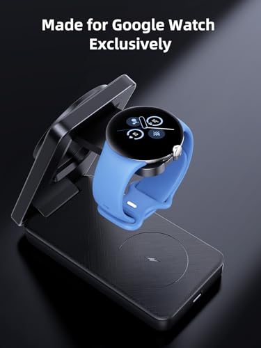 3 in 1 Wireless Charger for Pixel Watch 3/2, Travel Watch Charger for Pixel