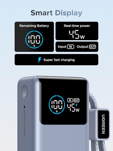 UGREEN Nexode Pro 10000mAh 45W Mini Power Bank for iPhone 18 Pro & Galaxy S26 - color: Blue