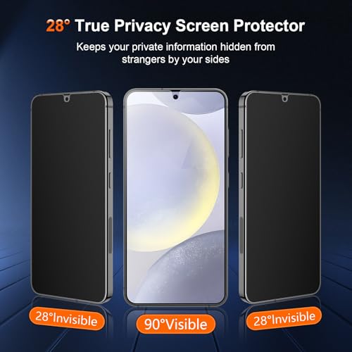 28 ° Matte Privacy TPU Screen Protector for Samsung Galaxy S24 Plus - size: Samsung Galaxy S24 Plus