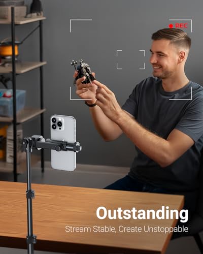 VIMOSE 66" Phone Tripod, Tripod for iPhone with Remote & Phone Stand - color: ANTHRACITE