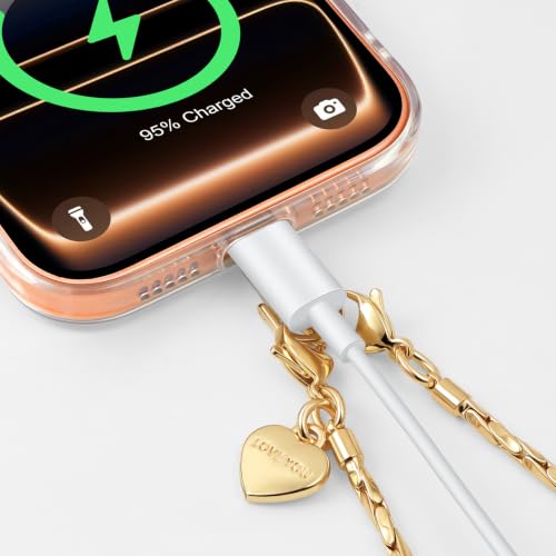 Phone Wrist Strap Metal Phone Chain Wristlet, Gold Phone Strap - color: Gold, size: Short