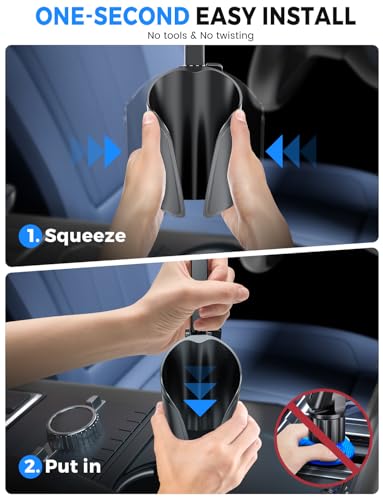 Cup Holder Phone Holder, Unobstructed Phone Mount for Your Car Cupholder