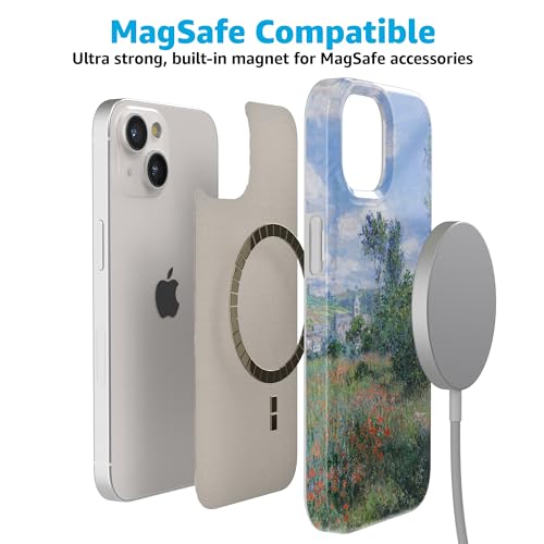 Casely iPhone 15 Plus Case | Monet's View | The Met Museum | Compatible with MagSafe | Classic Ultra Slim Design - color: Monet's View | The Met Museum