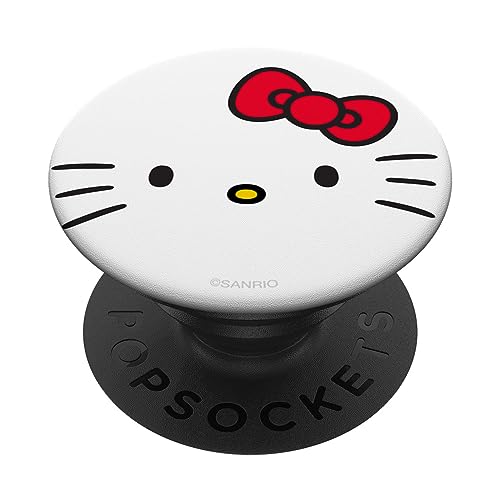 Hello Kitty Open Face PopSockets Stand for Smartphones and Tablets PopSockets PopGrip: Swappable Grip for Phones & Tablets - style: Adhesive PopGrip