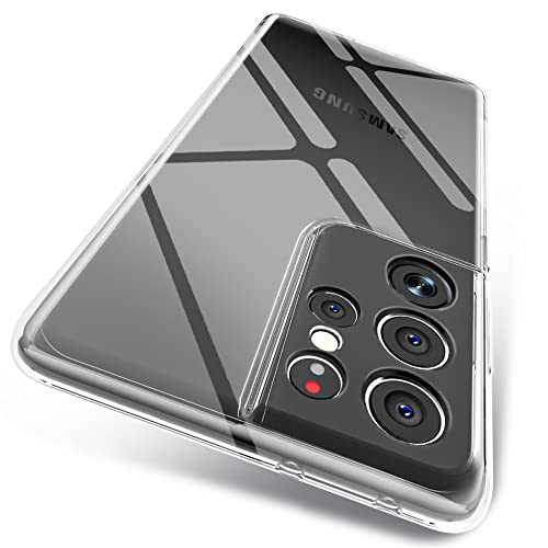 X-level Samsung Galaxy S21 Ultra Case Clear Ultra-Thin Slim Fit Soft TPU S21 Ultra Mobile Phone Cover Anti-Slip Grip Phone Case for Galaxy S21 Ultra-Clear - color: Clear