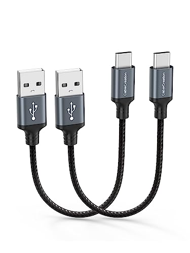 CableCreation 2 Pack 6 inch Short USB C Cable, USB to USB C Cable - size: 0.5FT 2-Pack, style: A to C