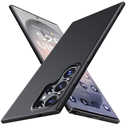 Gxmeuie Ultra Thin Case for Samsung Galaxy S26 Ultra 5G, Silky Touch, Anti-Fingerprint Material, Slim Hard PC Matte Cover Anti-Scratch Shockproof Protective Cases for Samsung S26 Ultra 5G (Black) - color: Black, size: Galaxy S26 Ultra