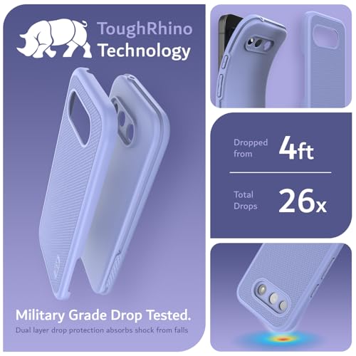 TUDIA for Google Pixel 10a Case (2026) - [MergeGrip] Dual Layer Heavy Duty Slim [Military Grade Drop Tested] Shockproof Protective Pixel 10A Phone Cases - Lavender - color: Lavender, size: Pixel 10a Standard